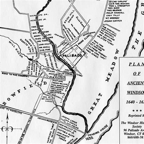 Map of Ancient Windsor: 1640 - 1654 - Windsor Historical Society