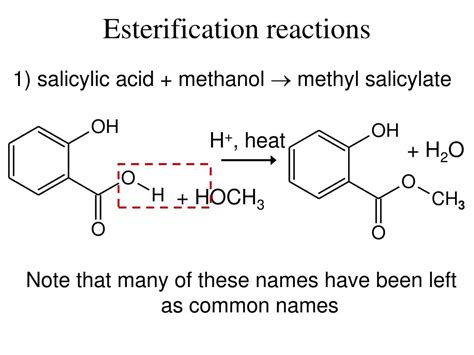 PPT - Esterification reactions PowerPoint Presentation - ID:293192