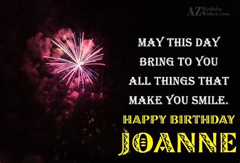 Happy Birthday Joanne - AZBirthdayWishes.com