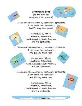 The Continents Song | Continents song, Geography for kids, Songs