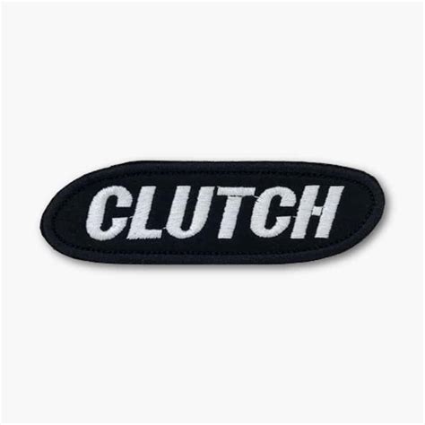 Clutch Logo Patch, Clutch Band Logo Embroidered Black Patch – Metal ...