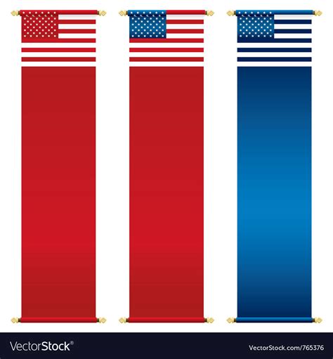 Usa banners Royalty Free Vector Image - VectorStock