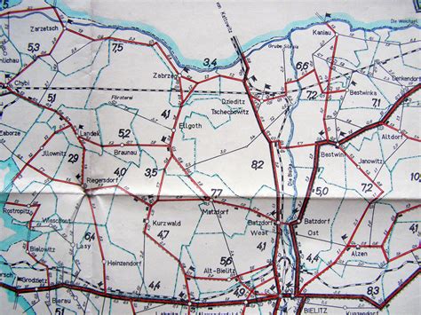 Mapa katastralna powiatu bielskiego z okresu okupacji 1941 rok.