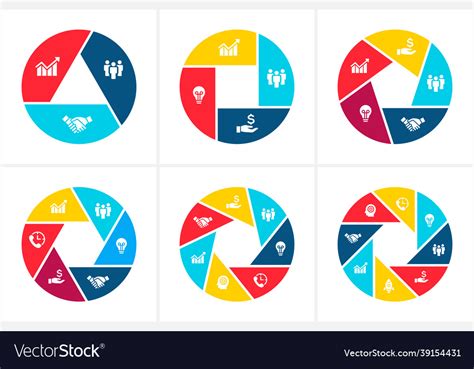 Circle elements for infographic template Vector Image