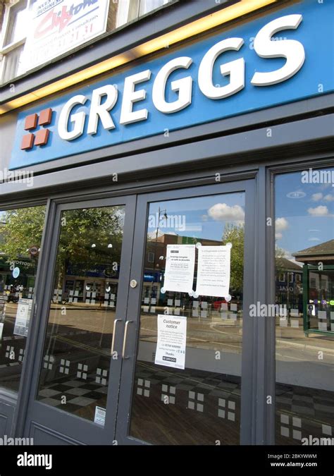 Greggs bakery logo at one of their store branches Stock Photo - Alamy