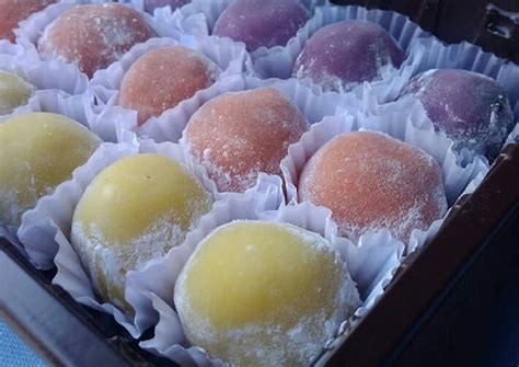 Resep Kue Mochi Isi Selai coklat Kacang oleh Nur Azizah - Cookpad