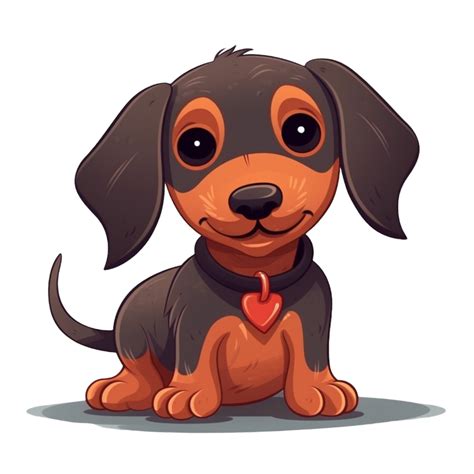 perro tejonero perro clipart, ai generado 24077546 PNG