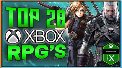 Top 20 Xbox Series and Xbox One RPG's | 2022 - YouTube