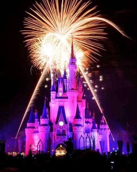 Disney : Disneyland : castle : fireworks Walt Disney World, Disney ...