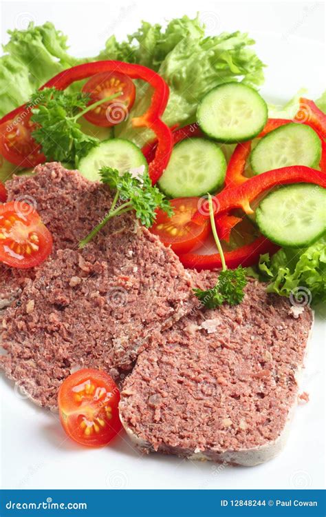 Corned Beef With Salad Stock Images - Image: 12848244