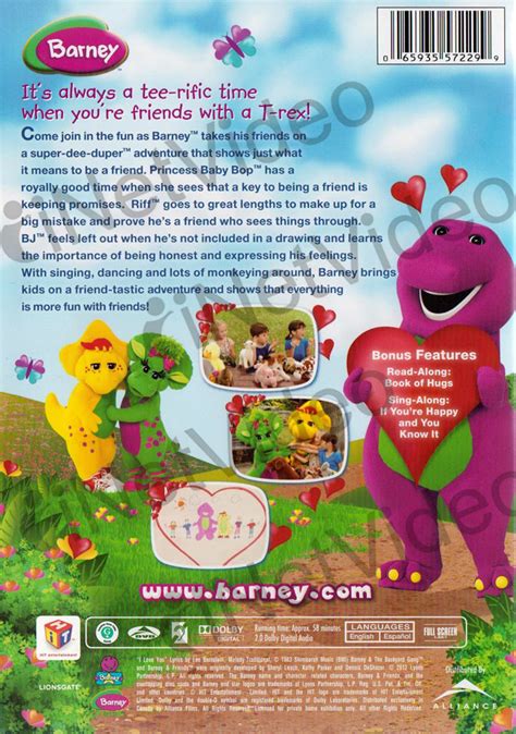 Barney - I Love My Friends on DVD Movie