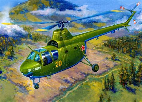 helicóptero multiusos ligero. Primer helicóptero de serie sovietico ...