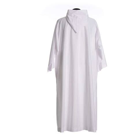 Catholic Alb with hood in cotton & polyester | online sales on HOLYART.com