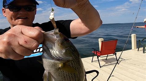 Dock Fishing Big Green Lake .. Wisconsin! - YouTube