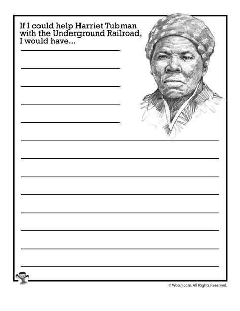 If I could help Harriet Tubman with the Underground Railroad, I would ...