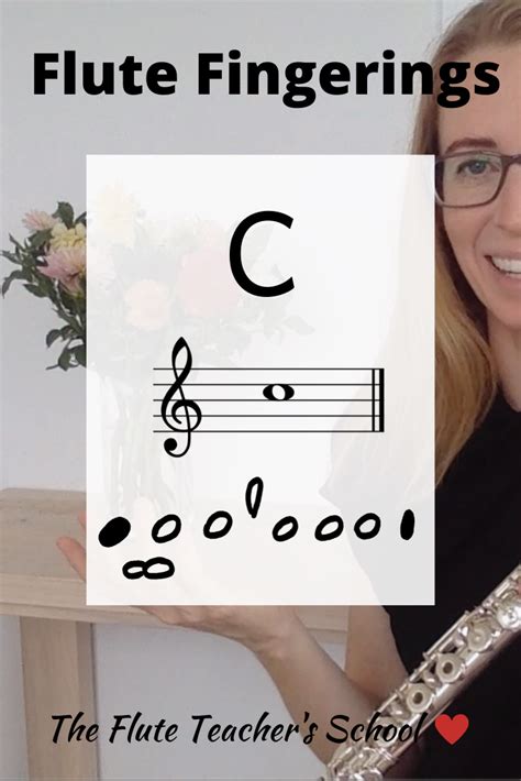 How to Play the Note C on the Flute | Flute fingering chart, Flute ...