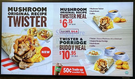 KFC S’pore Breakfast Menu as of 25 Jan 2022 – Twisters, Porridge ...