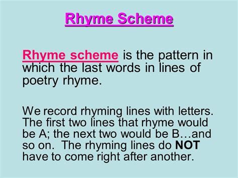 AABB Rhyme Scheme (and Rhyming Pattern Examples), 44% OFF