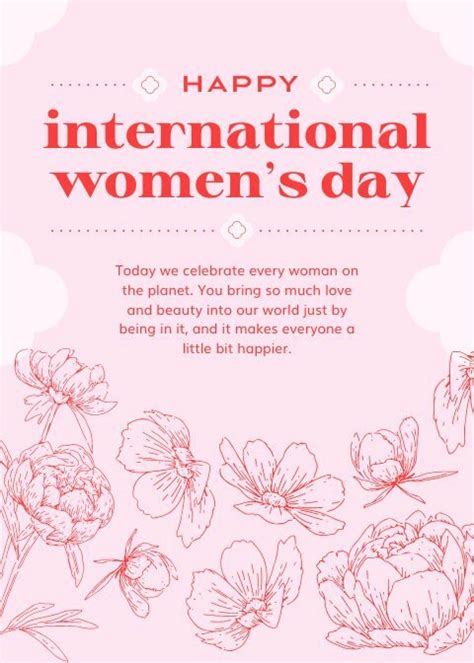 Happy International Women’s Day Card - Piktochart