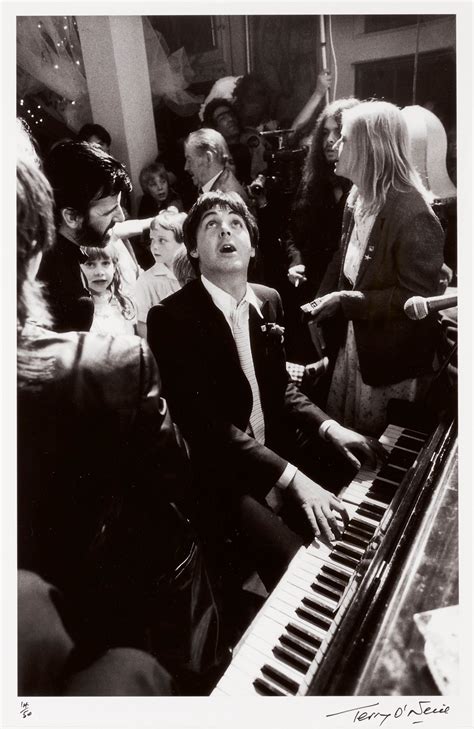 TERRY O'NEILL | PAUL MCCARTNEY AT RINGO STARR'S WEDDING, 1981 ...