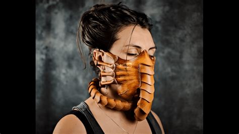 Alien Xenomorph Facehugger Leather Face Mask and Kit - Geekify Inc