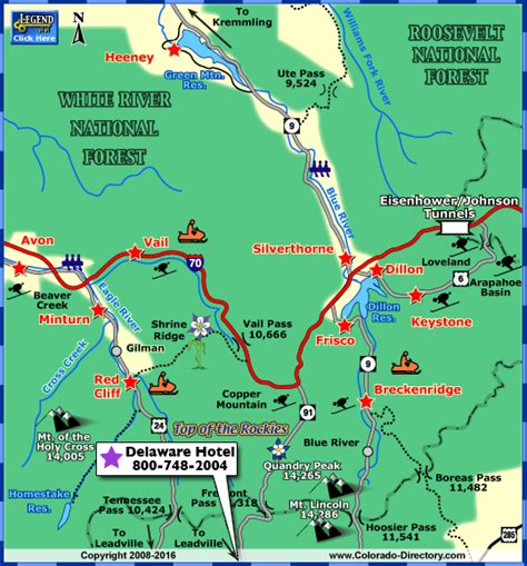 Colorado Map Of Ski Resorts – Map Vector