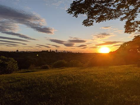 Boston Skyline and Sunrise from Peters' Hill in the JP Arboretum This ...