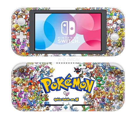 Pokemon Nintendo Switch Lite Skin Full Wrap Vinyl Skin for - Etsy