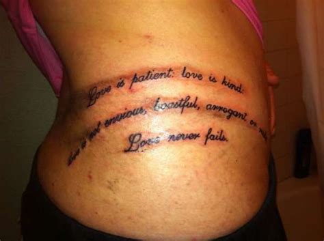 Love Is Patient Tattoo Designs | Corinthians 13:4 tattoo ...