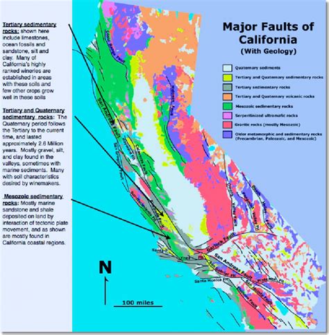 San Andreas Fault Zone Map