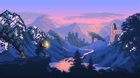 Pixel Art Mountains Wallpapers Hd Desktop And Mobile Backgrounds ...