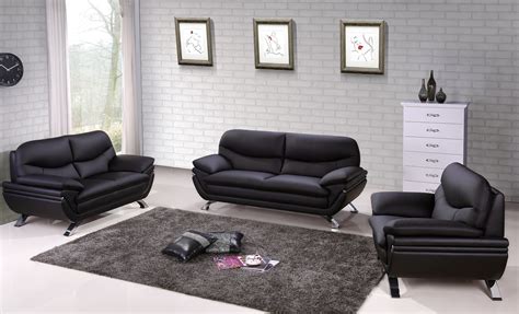 Modern Leather Sofa Set Designs For Living Room : Shaped Sofa Living ...