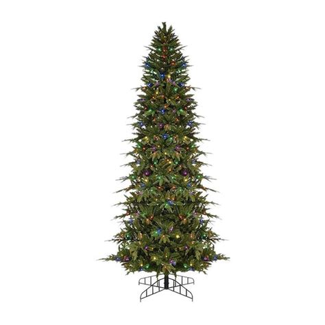 Northlight 9-ft Pre-lit Pencil Pine Slim Artificial Christmas Tree with ...