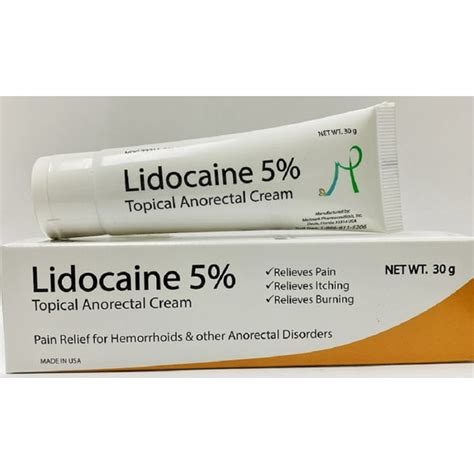 Lidocaine 5% Topical Anorectal Anesthetic Pain Relief Cream - Walmart ...