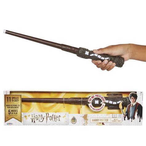 Buy Harry Potter, Wizard Training Wand - 11 SPELLS To Cast! Official ...