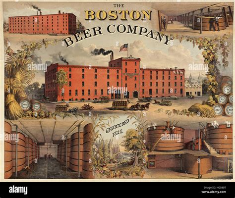 Boston Brewery Posters - The Boston Beer Company, chartered 1828 Stock ...