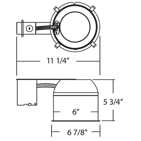 NICOR 6 in. LED Housing for Remodel Applications, IC-Rated – BulbAmerica