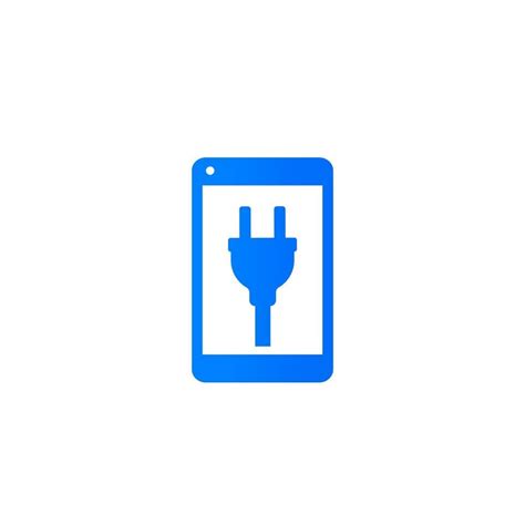 phone with electric plug on screen icon 2392745 Vector Art at Vecteezy