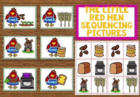 Mash > Class Level > The Little Red Hen Sequencing Pictures