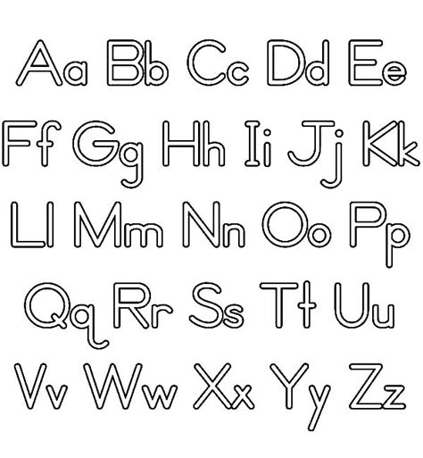 Printable Lower Case Alphabet Template Coloring Pages - Ryan Fritz's ...