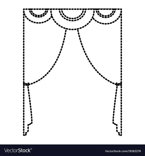 Theater curtains isolated Royalty Free Vector Image