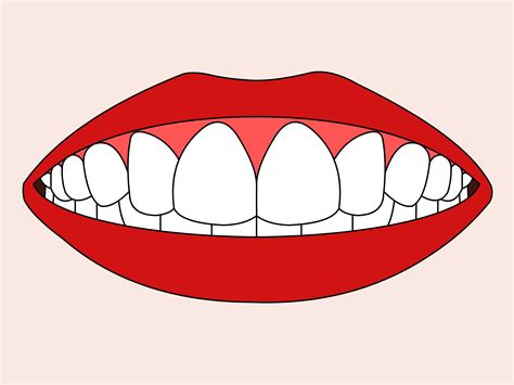 How To Draw A Smile With Teeth