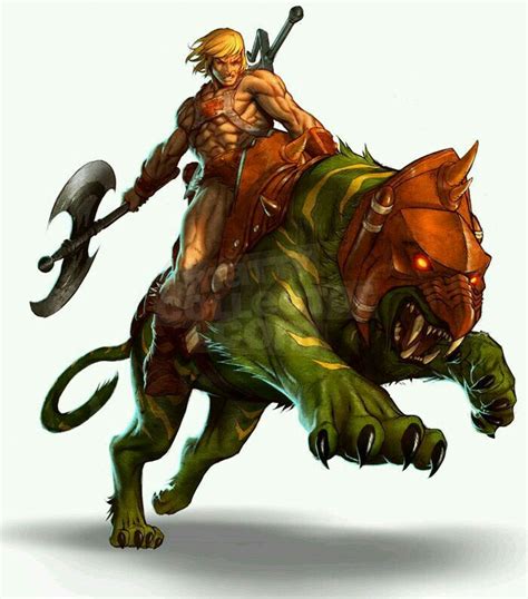 He-Man & Battlecat in 2020 | Masters of the universe, Universe art ...