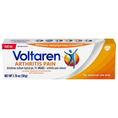 Voltaren Topical Arthritis Pain Relief Gel 1.7 oz Tube