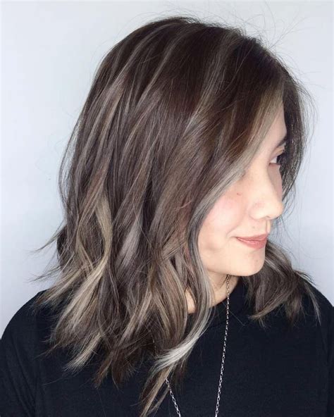 60 Ideas of Gray and Silver Highlights on Brown Hair | Grey brown hair ...