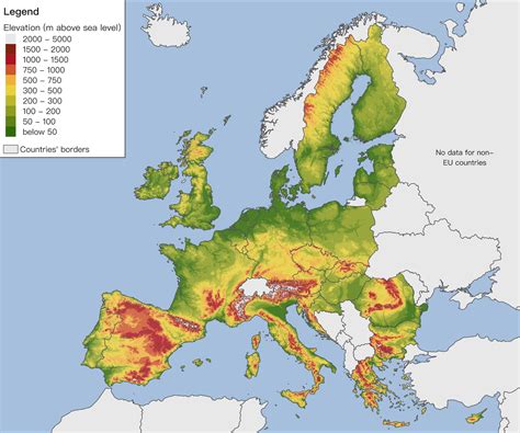 Map Europe Eu – Topographic Map of Usa with States