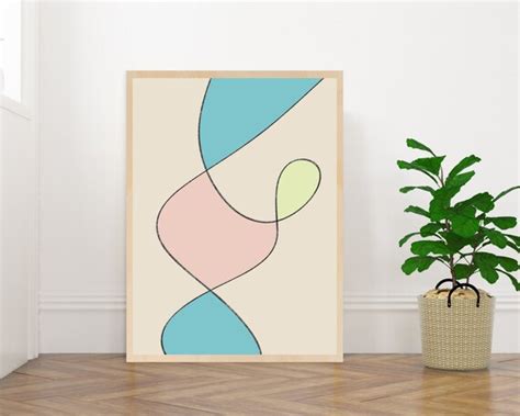 Funky Abstract Art Print Printable Wall Art Digital Prints | Etsy