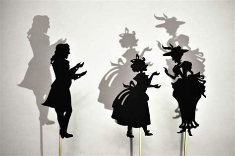 Beauty & the Beast: Silhouette Shadow Puppet Set - Etsy | Shadow ...