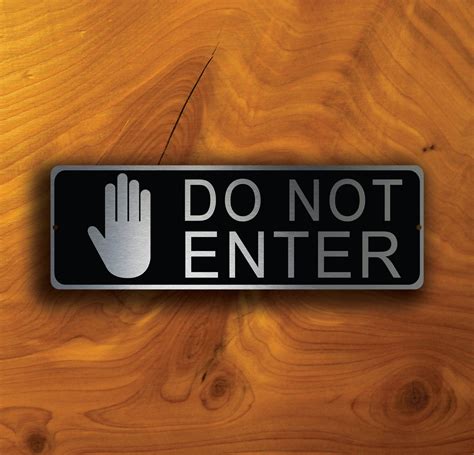 DO NOT ENTER Sign, Do Not Enter Sign, Door Signs, Do Not Enter Door ...