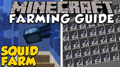 How To Make An Effective Squid Farm | Minecraft Farming Guide - YouTube